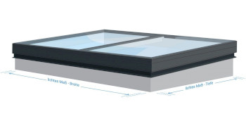 Flachdachfenster festverglast