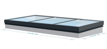 Flachdachfenster festverglast