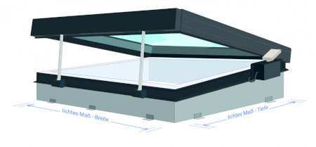 Dachlux Flachdachfenster elektrisch