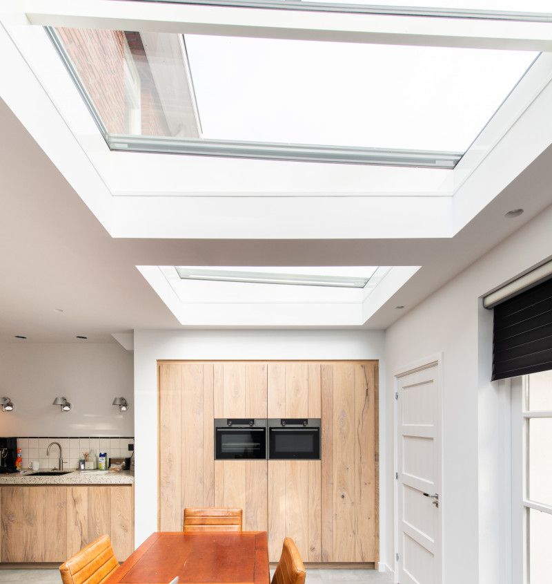Dachlux Flachdachfenster Küche