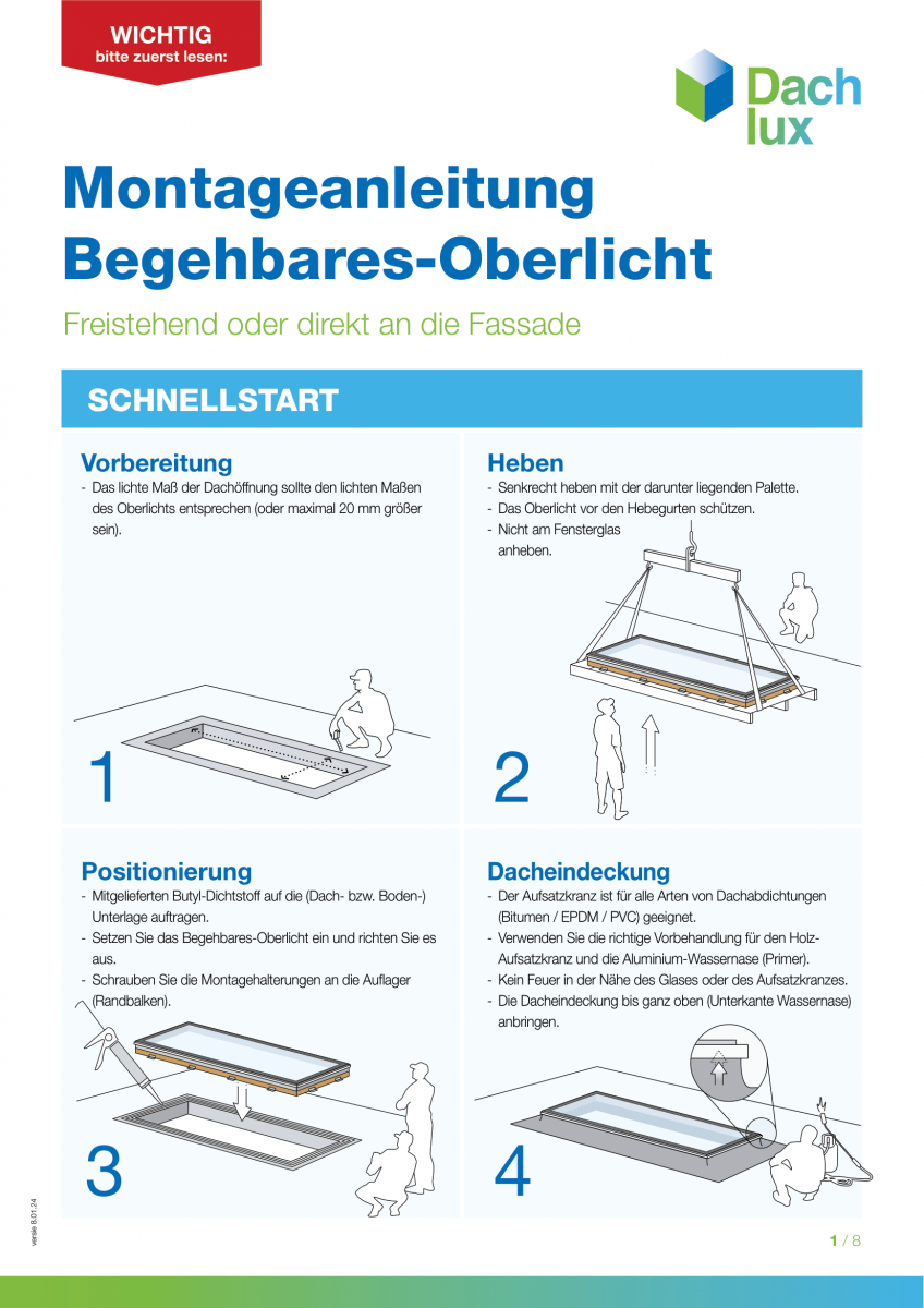 Dachlux Begehbares-Oberlicht