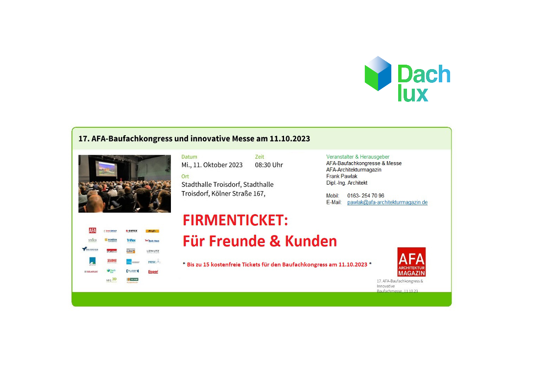 Dachlux AFA Baufachkongress