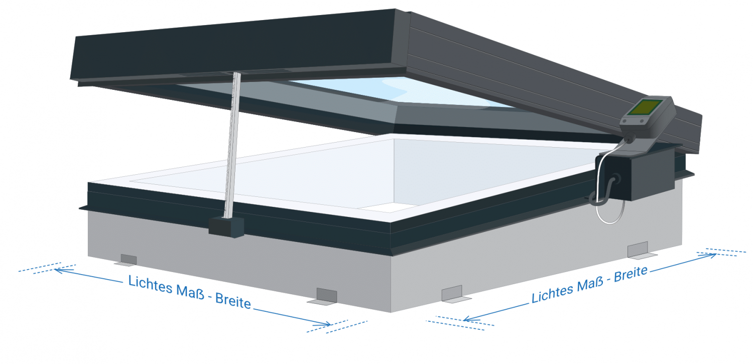 Flachdachfenster elektrisch