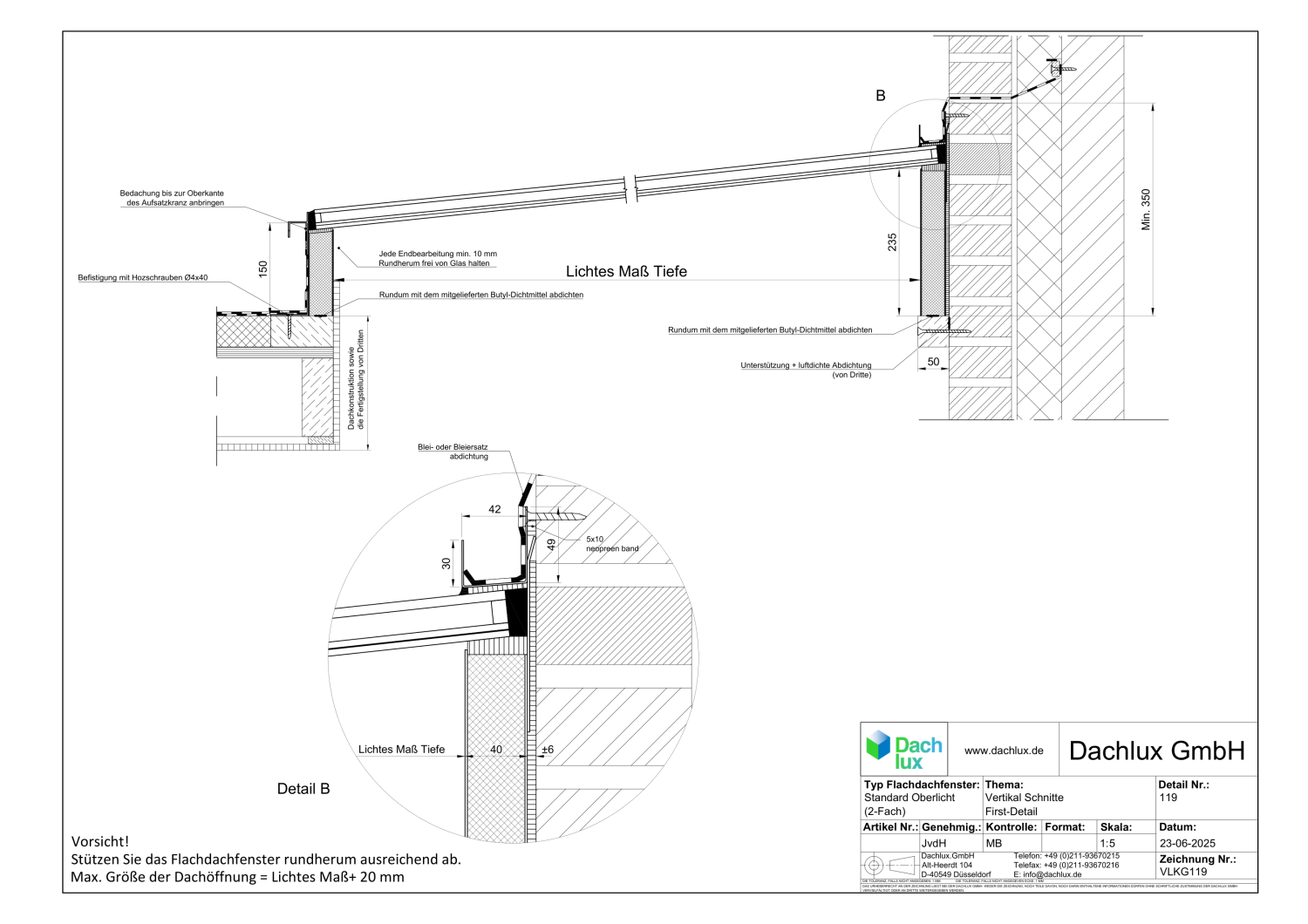 Dachlux Terrassen-Oberlicht