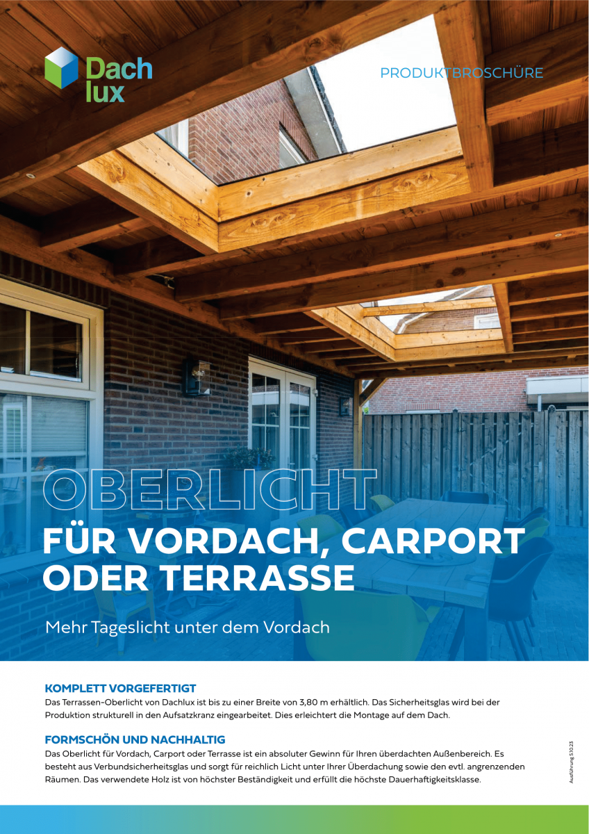 Terrassen-Oberlicht Dachlux
